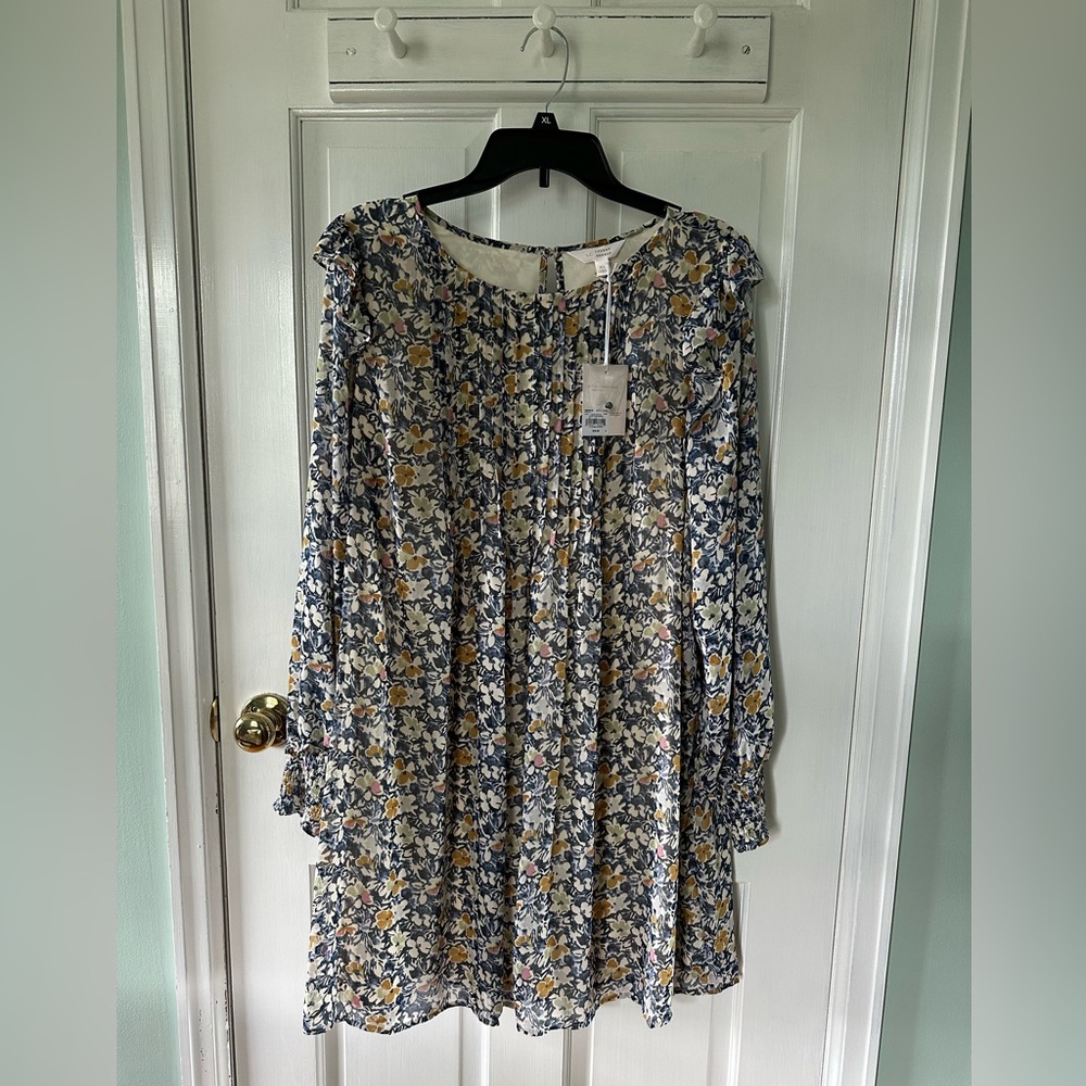 LC Lauren Conrad Pleated A-Line Mini Dress, XL